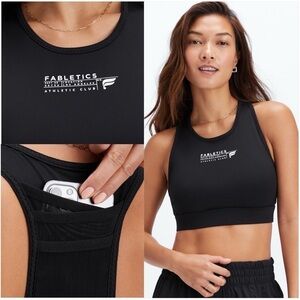 Fabletics Black Athletic Sports Bra